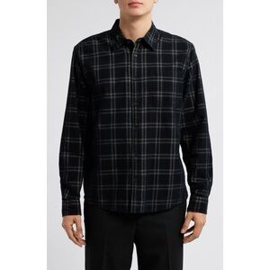 Wax London Shelly Flannel Button Up Shirt Plaid Corduroy Size Large